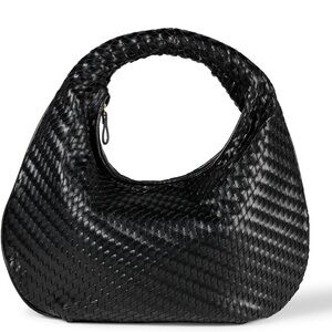 Elegant Black Woven Women's Bag